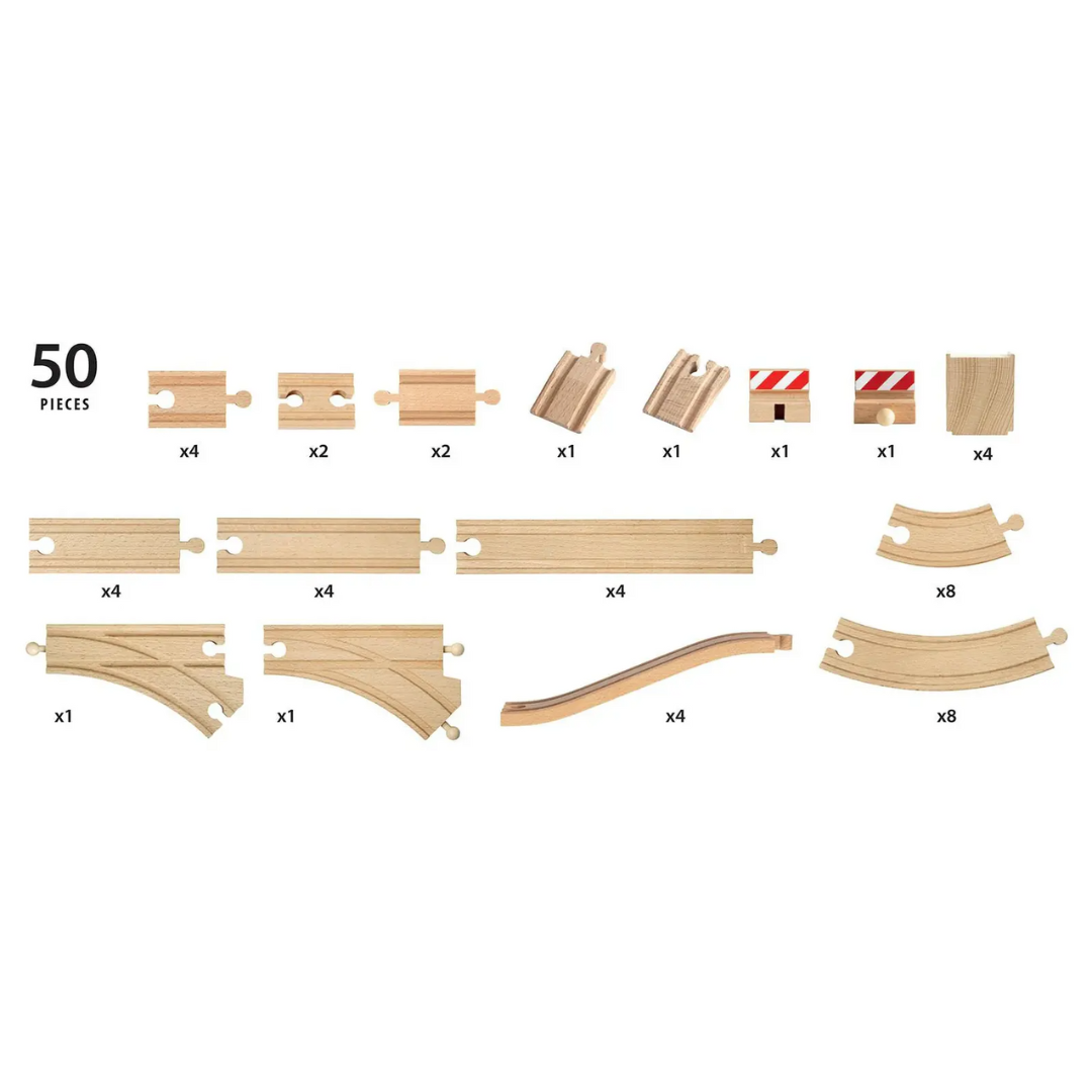 BRIO 50 Piece Track Pack