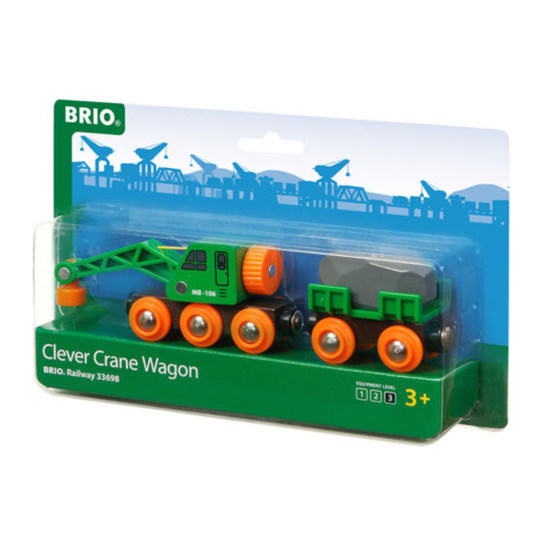 BRIO Clever Crane Wagon
