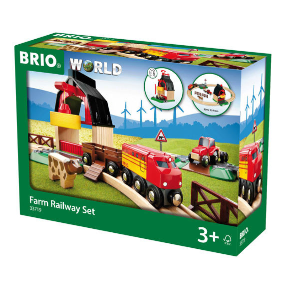 BRIO Farm Railway Set
