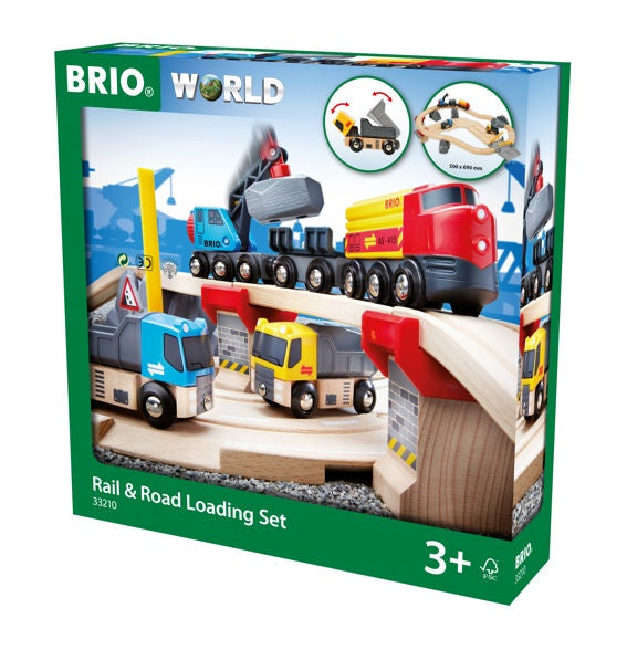 BRIO Rail & Road Loading Set