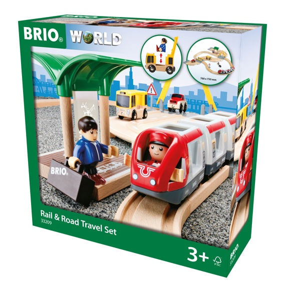 BRIO Rail & Road Travel Set