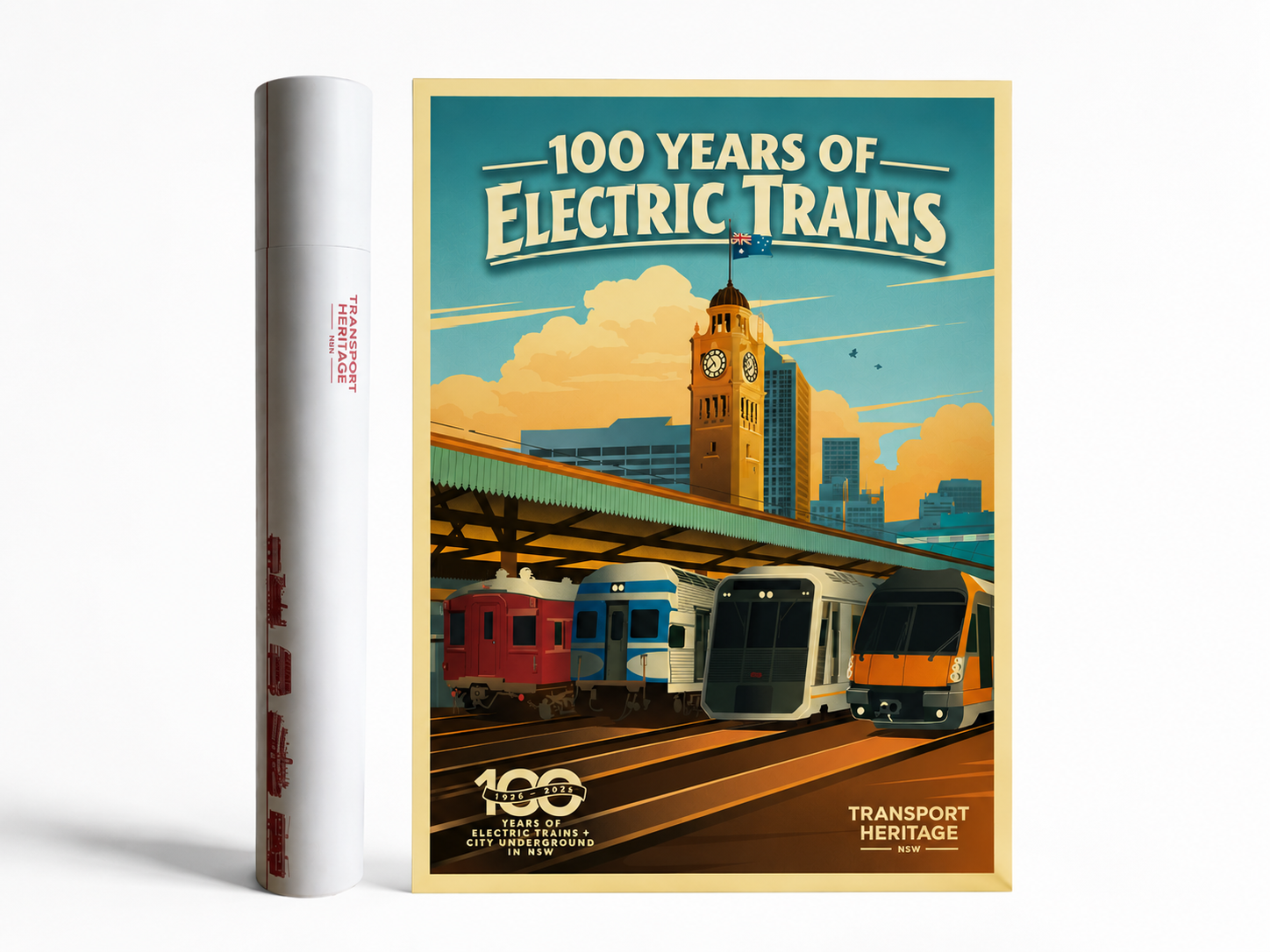 100 Years of Electric Trains - Poster