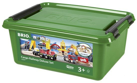 BRIO Train Set Cargo Railway Deluxe Set