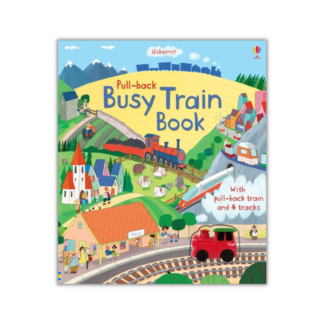 Pull-Back Busy Train Book