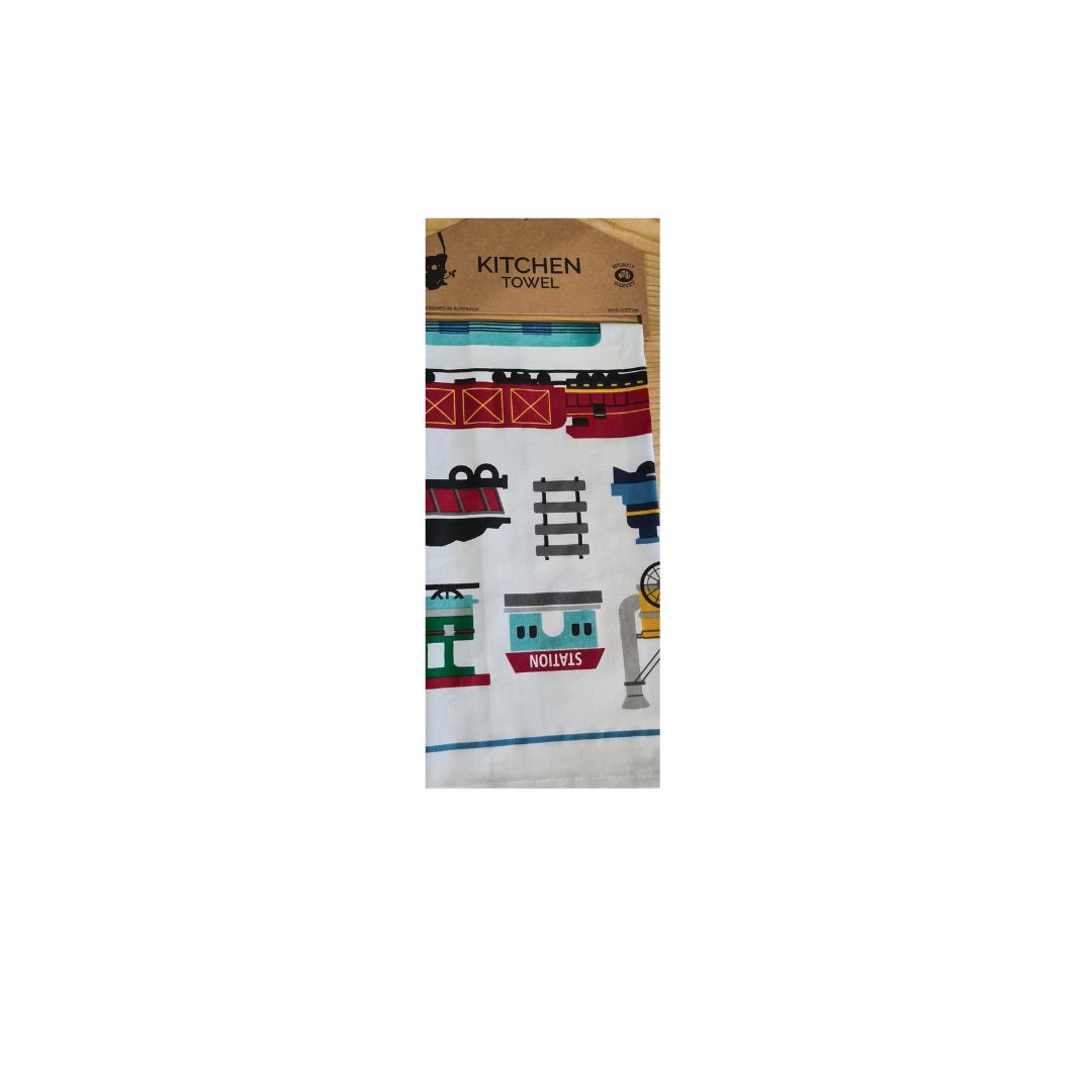 Train Tea Towel