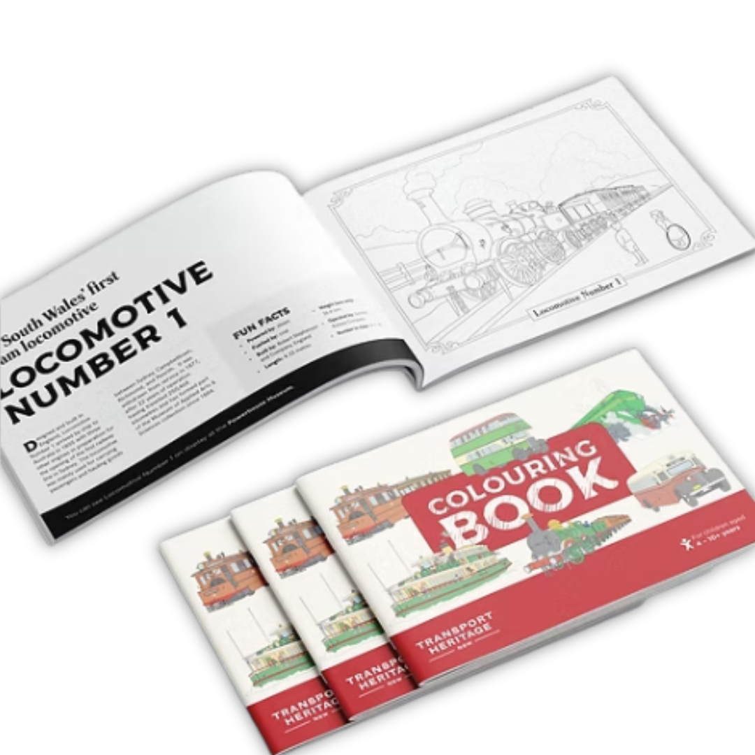 Transport Heritage Colouring Book
