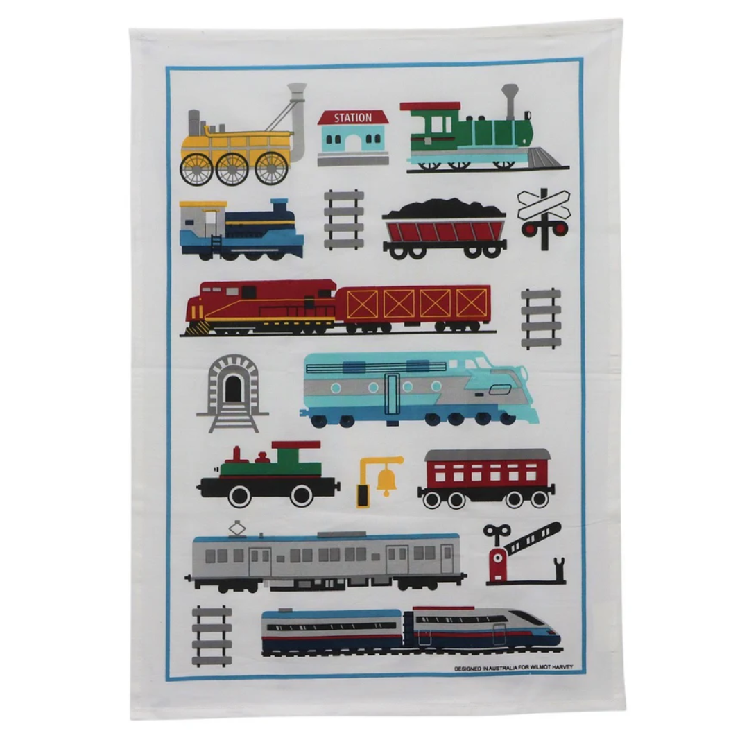 Train Tea Towel