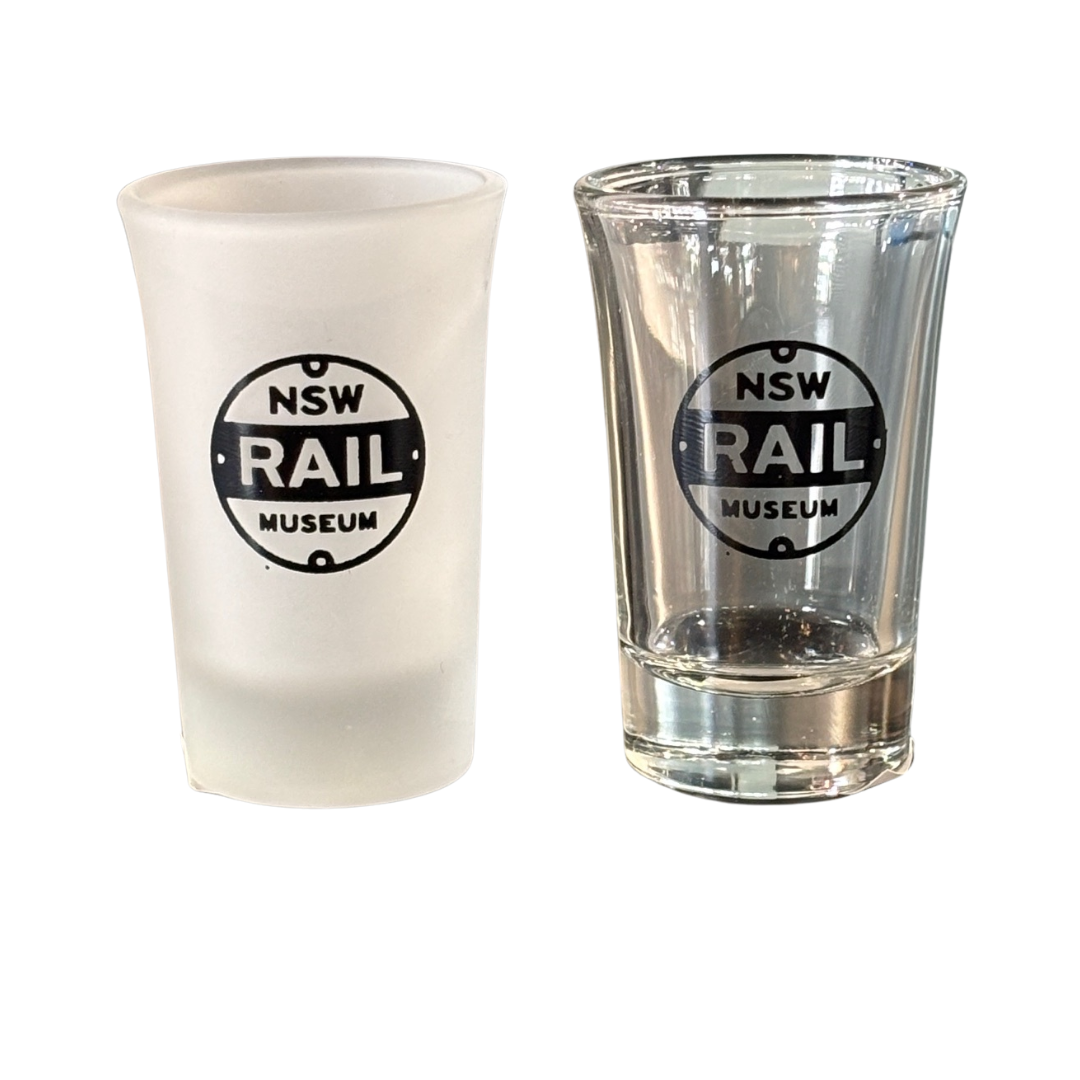 NSW Rail Museum Shot Glass