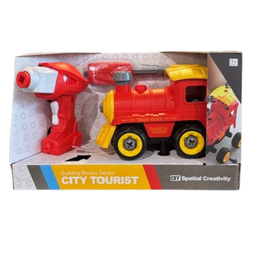 DIY Spatial creativity - City Tourist Assembly Train Toy