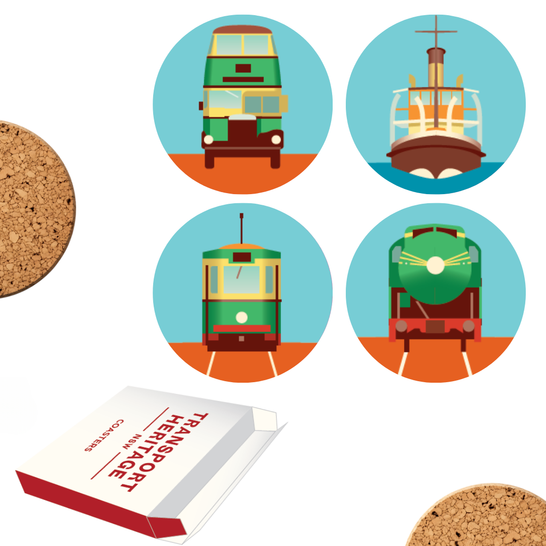 Transport Heritage Expo Coaster pack (Set of 4)