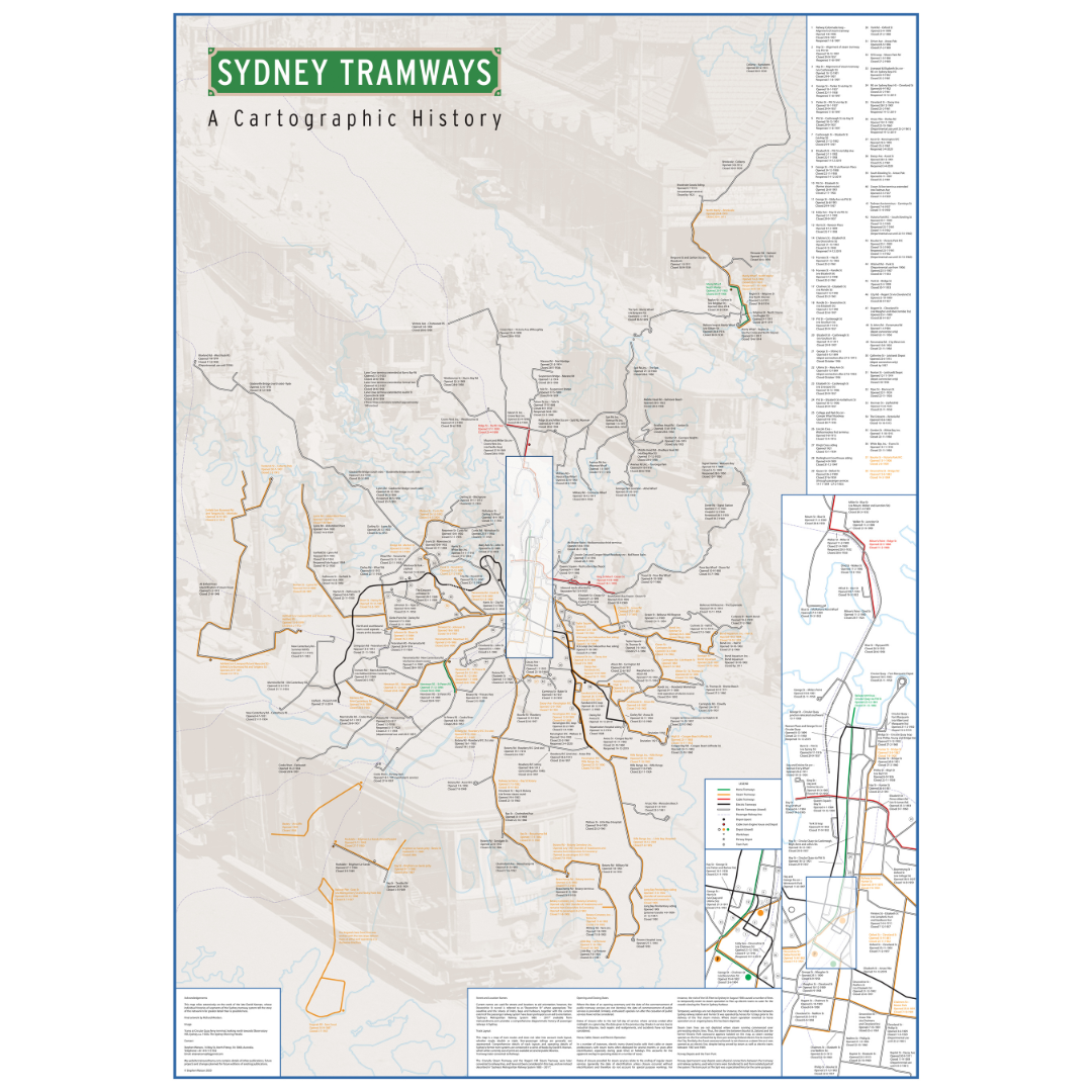 Sydney Tramways: A Cartographic History - Map