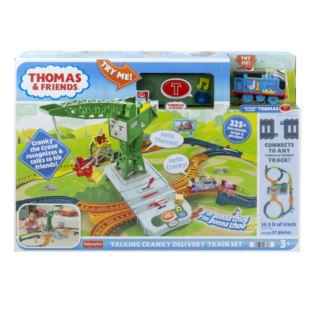 Thomas &amp; Friends Talking Cranky Train Set