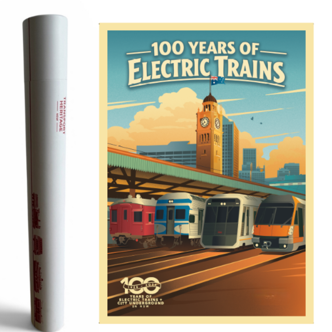 100 Years of Electric Trains - A2 Poster